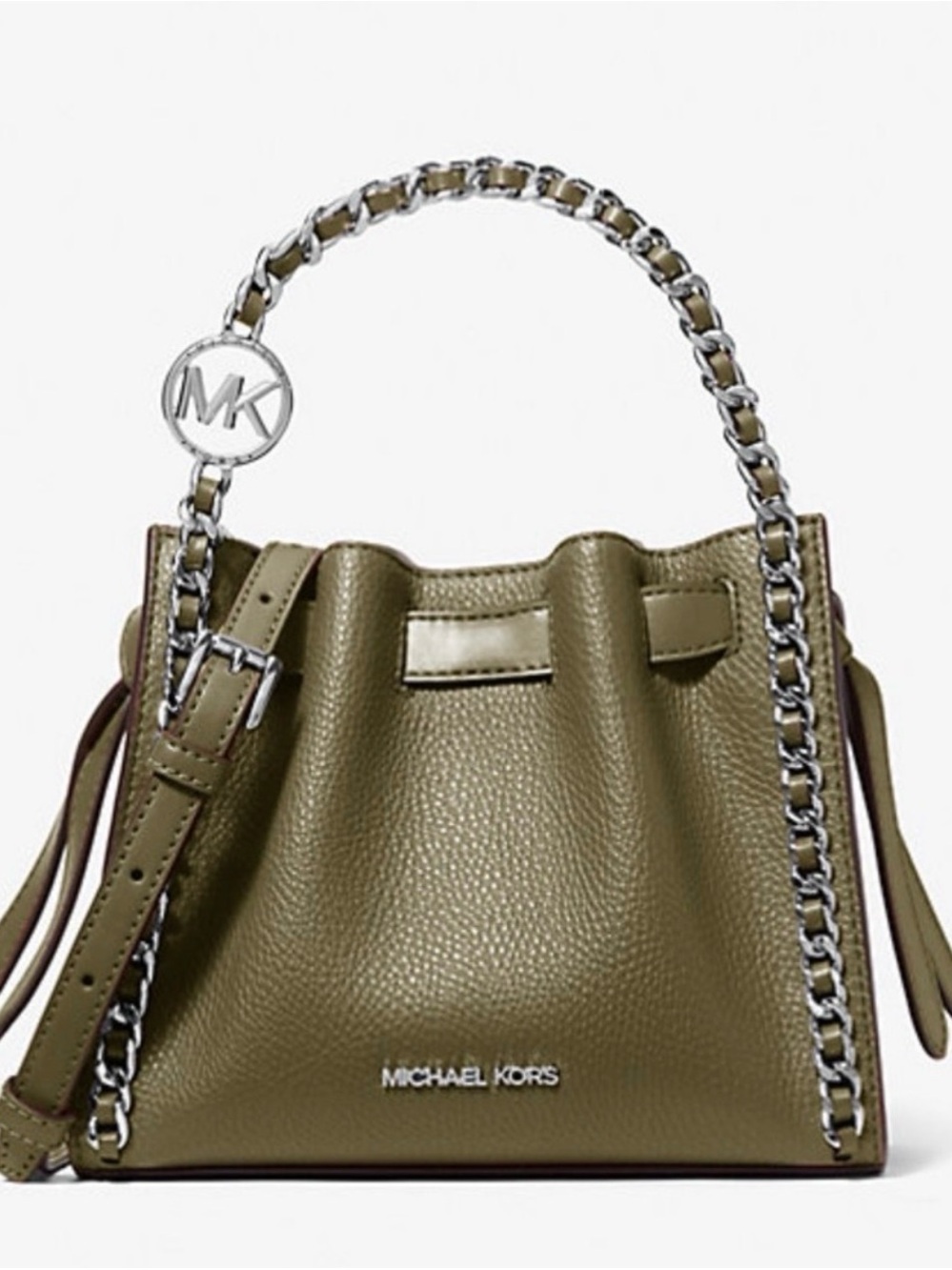 Michael Kors Mina Small Chain Leather Convertible Bag - Picture 3 of 5